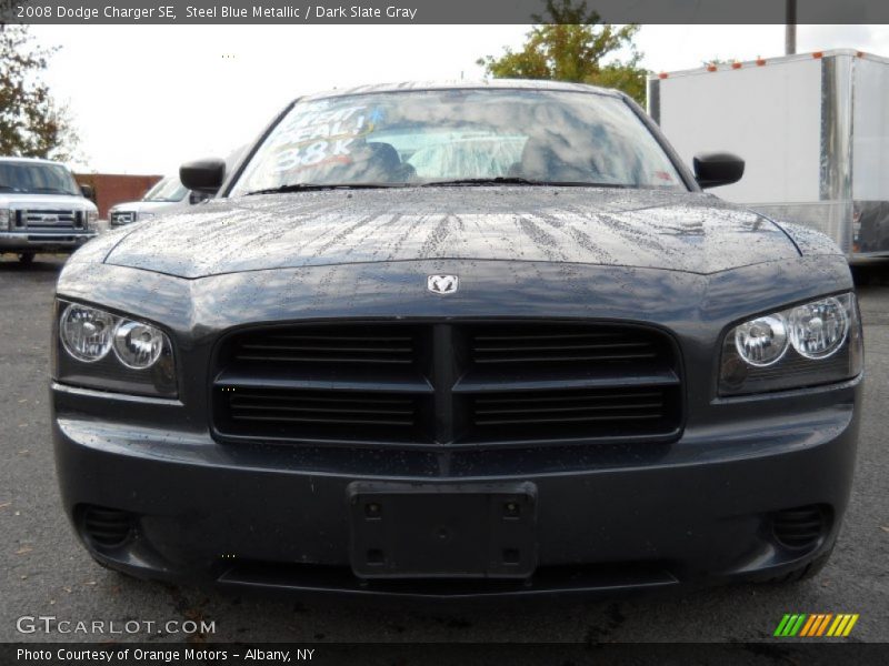 Steel Blue Metallic / Dark Slate Gray 2008 Dodge Charger SE