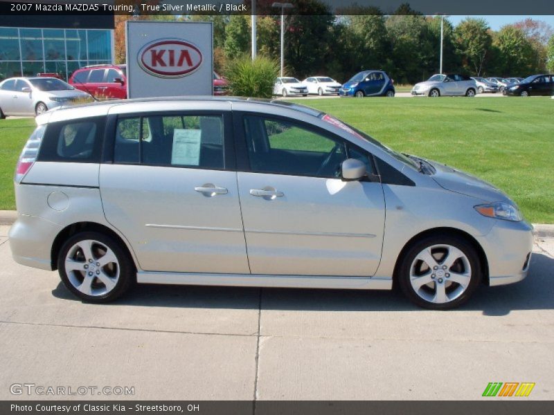 True Silver Metallic / Black 2007 Mazda MAZDA5 Touring