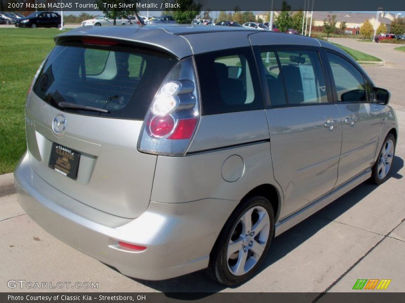True Silver Metallic / Black 2007 Mazda MAZDA5 Touring