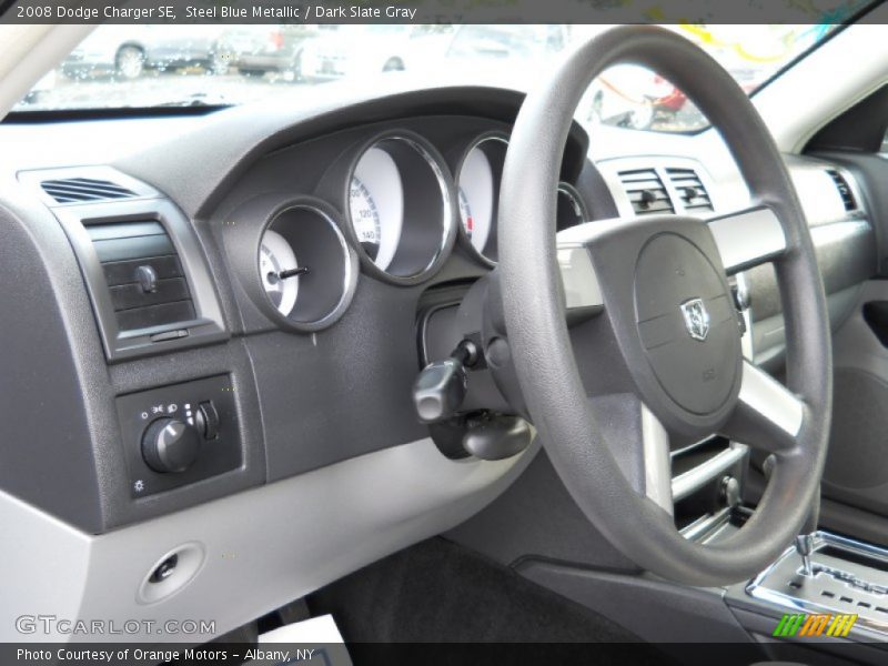 Steel Blue Metallic / Dark Slate Gray 2008 Dodge Charger SE