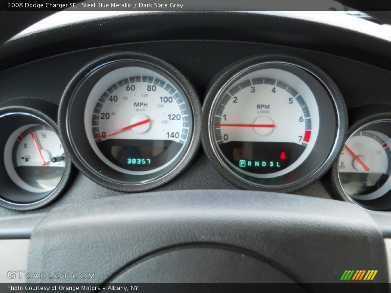 Steel Blue Metallic / Dark Slate Gray 2008 Dodge Charger SE