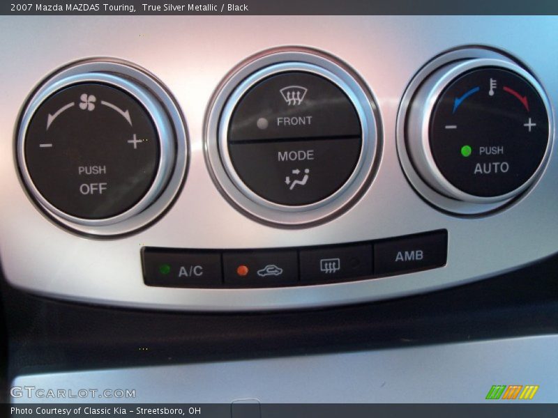 True Silver Metallic / Black 2007 Mazda MAZDA5 Touring