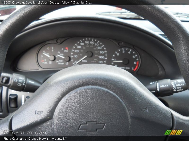 Yellow / Graphite Gray 2003 Chevrolet Cavalier LS Sport Coupe