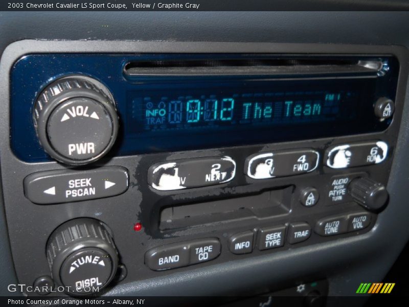 Audio System of 2003 Cavalier LS Sport Coupe