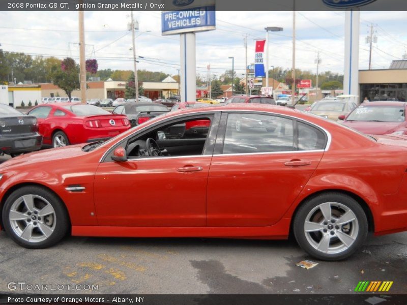 Ignition Orange Metallic / Onyx 2008 Pontiac G8 GT