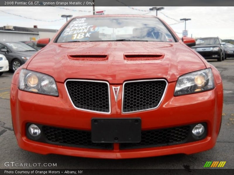 Ignition Orange Metallic / Onyx 2008 Pontiac G8 GT