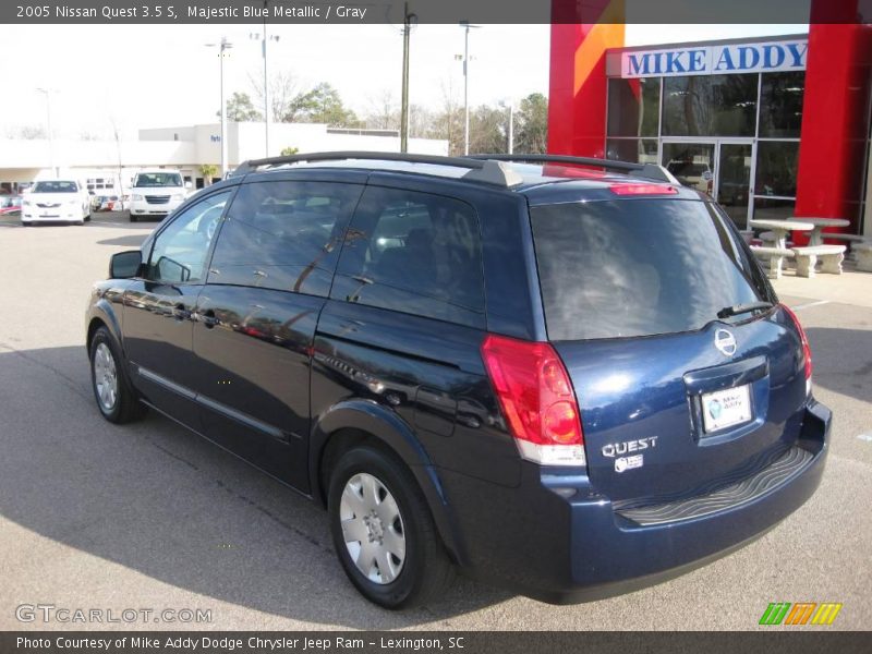 Majestic Blue Metallic / Gray 2005 Nissan Quest 3.5 S