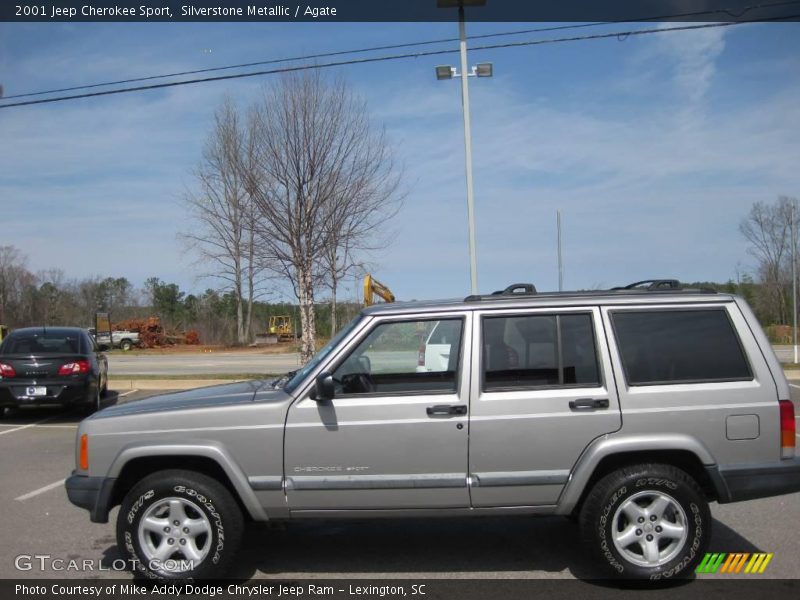 Silverstone Metallic / Agate 2001 Jeep Cherokee Sport