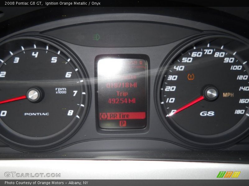  2008 G8 GT GT Gauges
