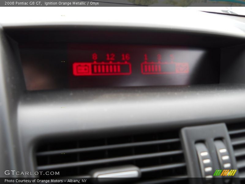 Ignition Orange Metallic / Onyx 2008 Pontiac G8 GT