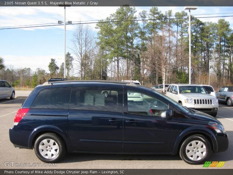 Majestic Blue Metallic / Gray 2005 Nissan Quest 3.5 S