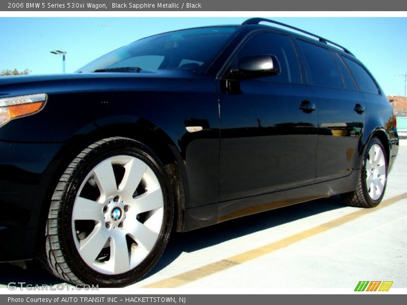 Black Sapphire Metallic / Black 2006 BMW 5 Series 530xi Wagon