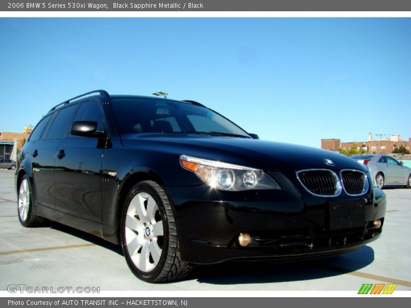 Black Sapphire Metallic / Black 2006 BMW 5 Series 530xi Wagon
