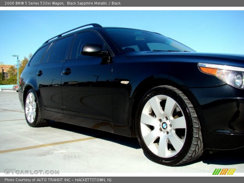 Black Sapphire Metallic / Black 2006 BMW 5 Series 530xi Wagon