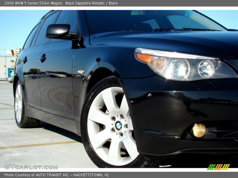 Black Sapphire Metallic / Black 2006 BMW 5 Series 530xi Wagon