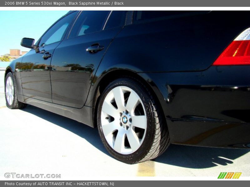Black Sapphire Metallic / Black 2006 BMW 5 Series 530xi Wagon