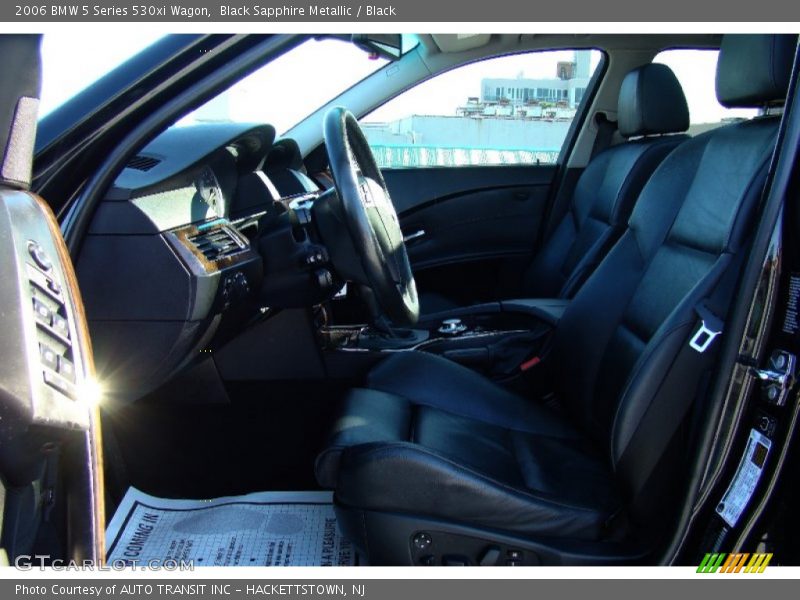 Black Sapphire Metallic / Black 2006 BMW 5 Series 530xi Wagon