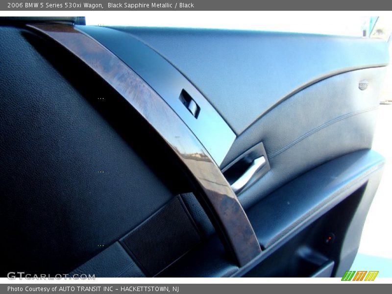 Black Sapphire Metallic / Black 2006 BMW 5 Series 530xi Wagon