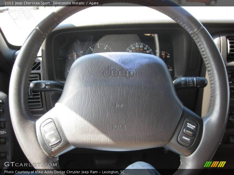 Silverstone Metallic / Agate 2001 Jeep Cherokee Sport