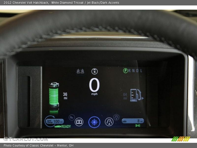 White Diamond Tricoat / Jet Black/Dark Accents 2012 Chevrolet Volt Hatchback