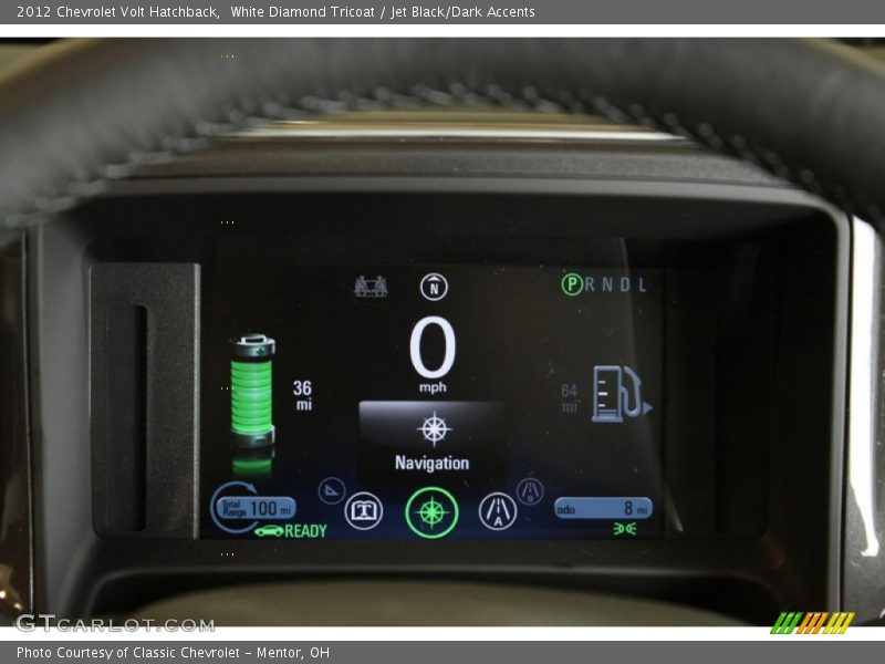 White Diamond Tricoat / Jet Black/Dark Accents 2012 Chevrolet Volt Hatchback