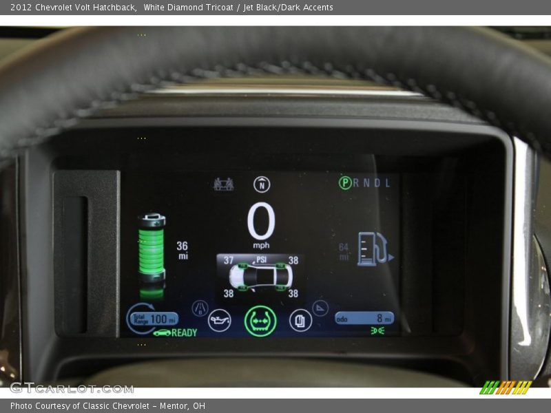 White Diamond Tricoat / Jet Black/Dark Accents 2012 Chevrolet Volt Hatchback