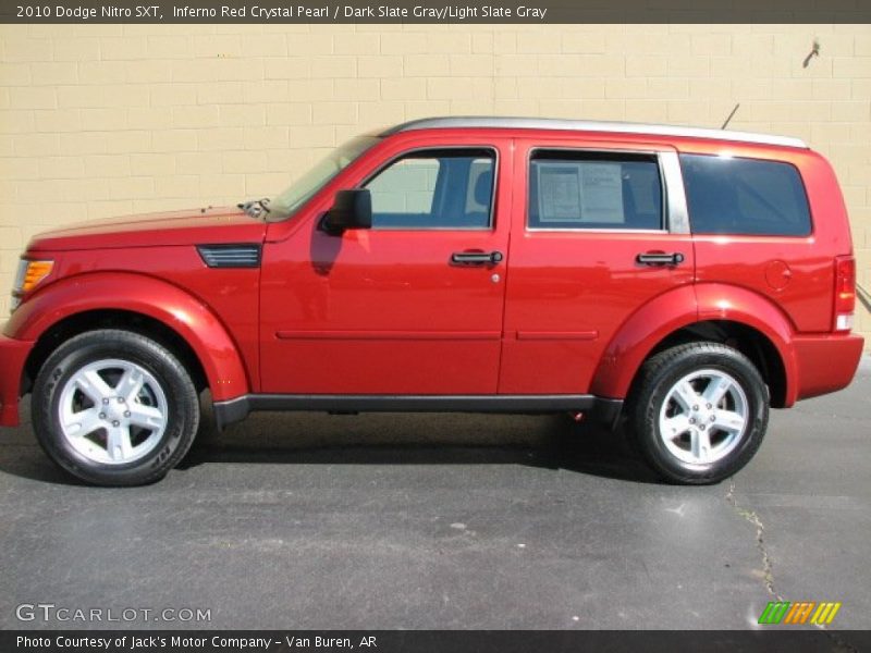 Inferno Red Crystal Pearl / Dark Slate Gray/Light Slate Gray 2010 Dodge Nitro SXT