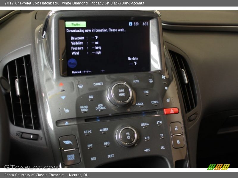 White Diamond Tricoat / Jet Black/Dark Accents 2012 Chevrolet Volt Hatchback