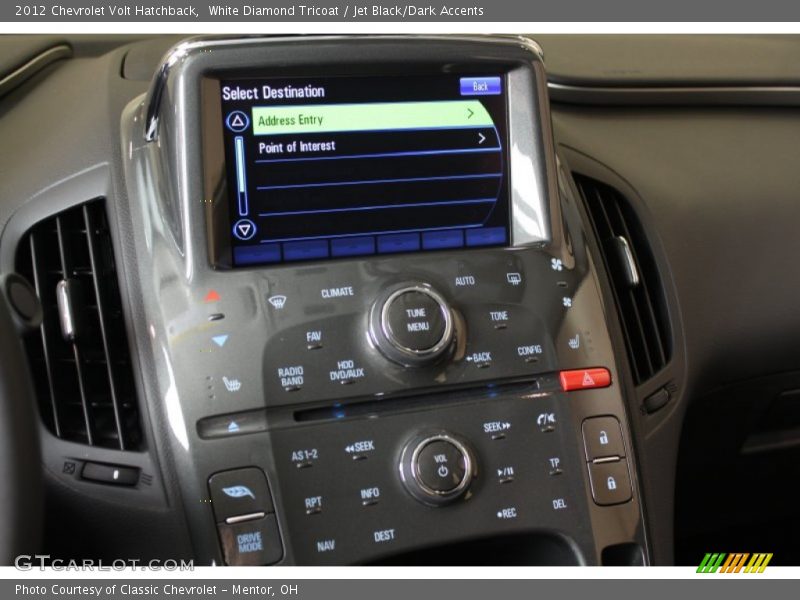 White Diamond Tricoat / Jet Black/Dark Accents 2012 Chevrolet Volt Hatchback