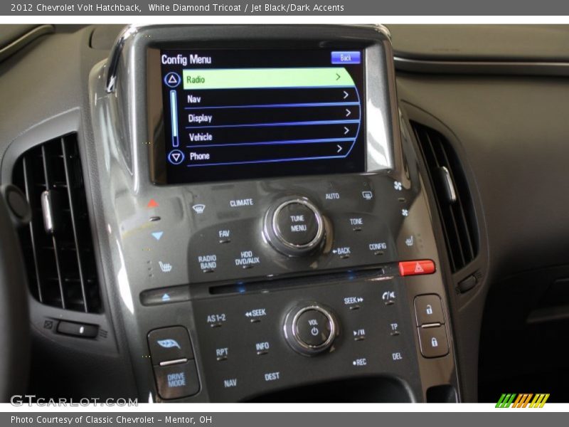 White Diamond Tricoat / Jet Black/Dark Accents 2012 Chevrolet Volt Hatchback