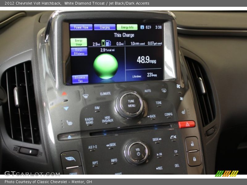 White Diamond Tricoat / Jet Black/Dark Accents 2012 Chevrolet Volt Hatchback