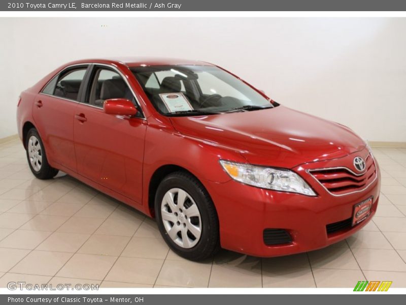 Barcelona Red Metallic / Ash Gray 2010 Toyota Camry LE