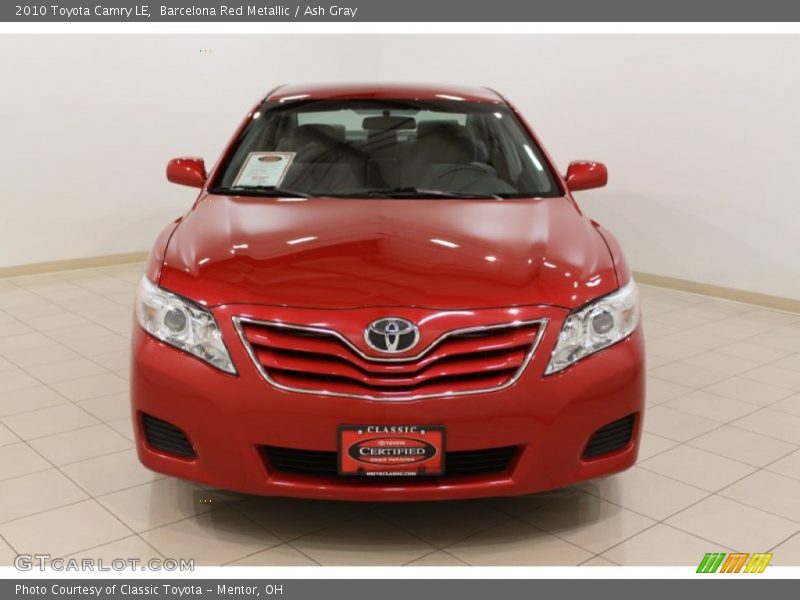 Barcelona Red Metallic / Ash Gray 2010 Toyota Camry LE