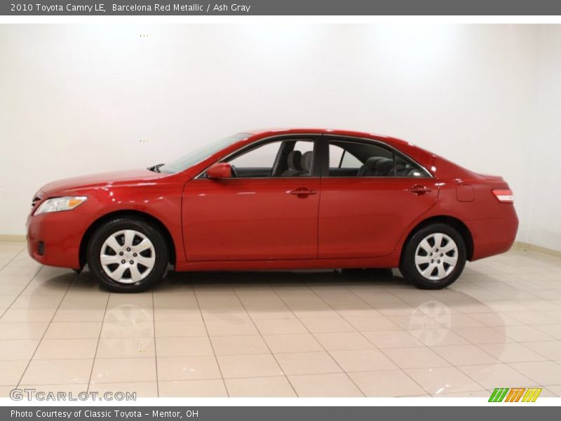 Barcelona Red Metallic / Ash Gray 2010 Toyota Camry LE