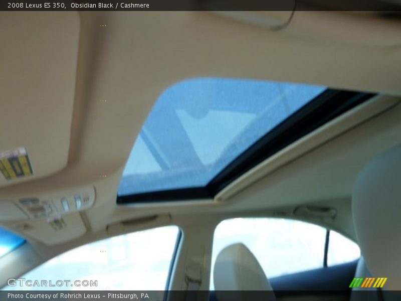 Obsidian Black / Cashmere 2008 Lexus ES 350