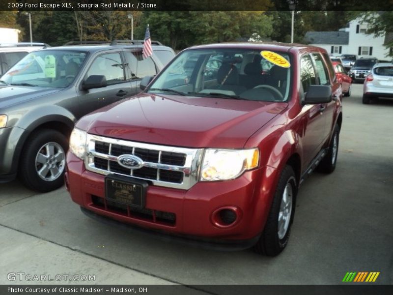 Sangria Red Metallic / Stone 2009 Ford Escape XLS