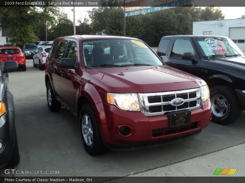 Sangria Red Metallic / Stone 2009 Ford Escape XLS