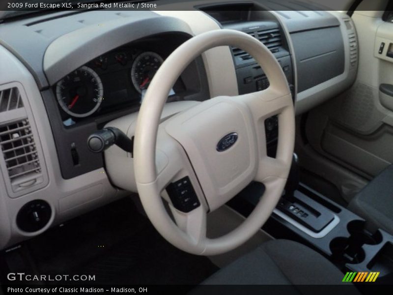 Sangria Red Metallic / Stone 2009 Ford Escape XLS