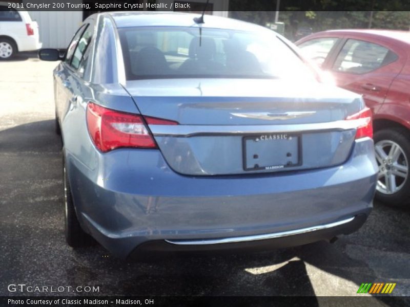 Sapphire Crystal Metallic / Black 2011 Chrysler 200 Touring