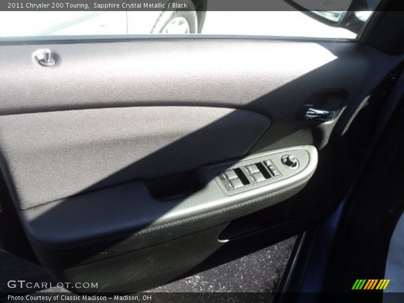 Sapphire Crystal Metallic / Black 2011 Chrysler 200 Touring