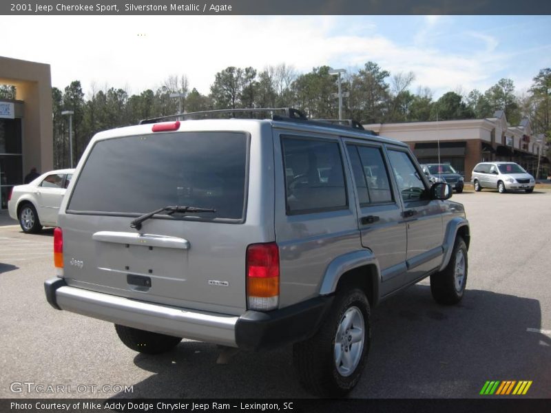 Silverstone Metallic / Agate 2001 Jeep Cherokee Sport