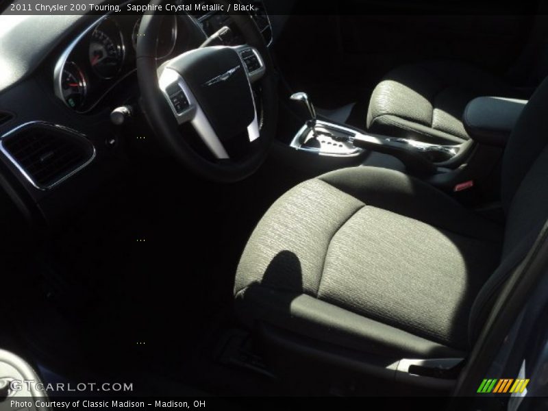 Sapphire Crystal Metallic / Black 2011 Chrysler 200 Touring