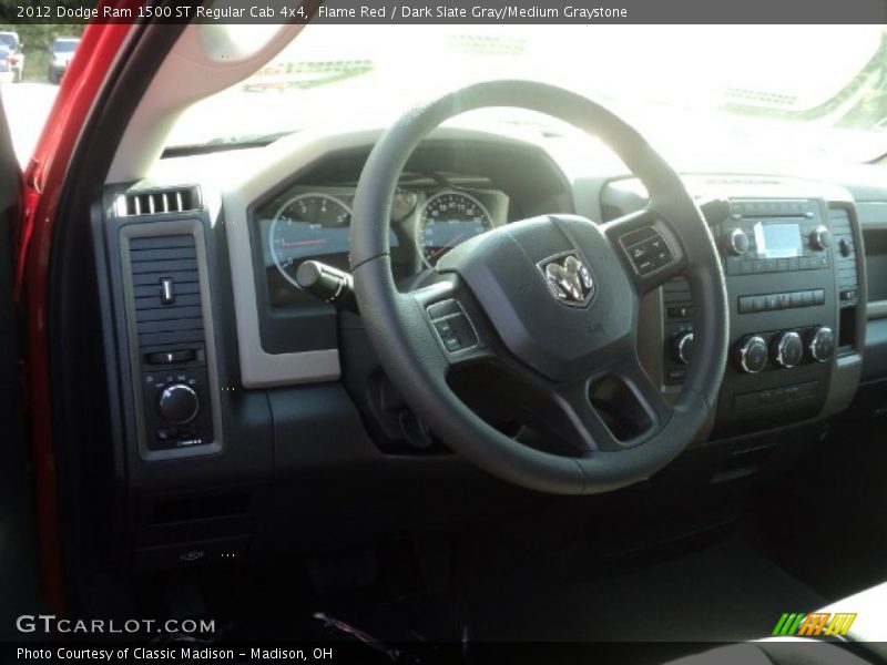 Flame Red / Dark Slate Gray/Medium Graystone 2012 Dodge Ram 1500 ST Regular Cab 4x4