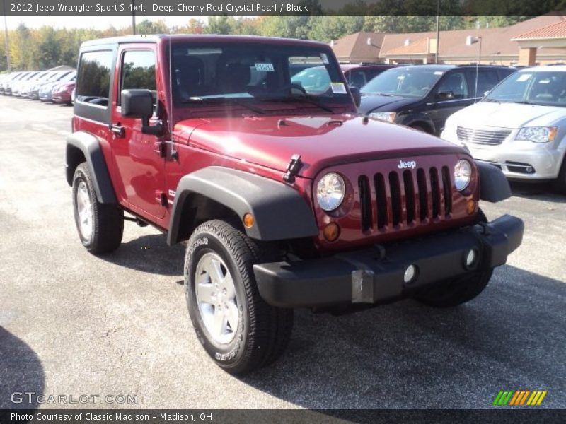 Deep Cherry Red Crystal Pearl / Black 2012 Jeep Wrangler Sport S 4x4