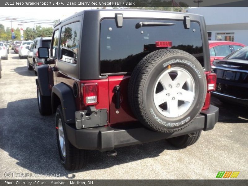 Deep Cherry Red Crystal Pearl / Black 2012 Jeep Wrangler Sport S 4x4