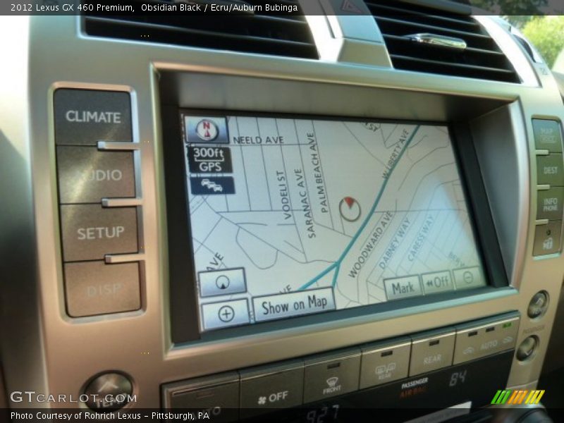 Obsidian Black / Ecru/Auburn Bubinga 2012 Lexus GX 460 Premium