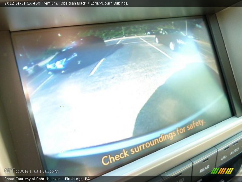 Obsidian Black / Ecru/Auburn Bubinga 2012 Lexus GX 460 Premium