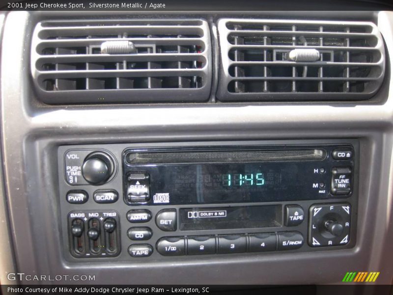 Silverstone Metallic / Agate 2001 Jeep Cherokee Sport