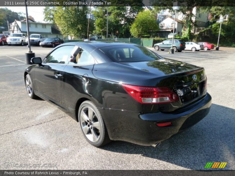 Obsidian Black / Saddle Tan 2011 Lexus IS 250C Convertible