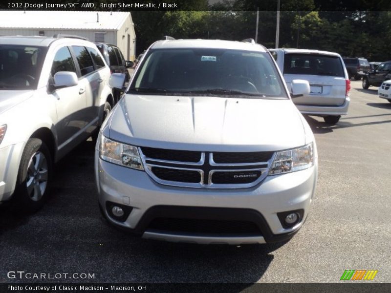 Bright Silver Metallic / Black 2012 Dodge Journey SXT AWD